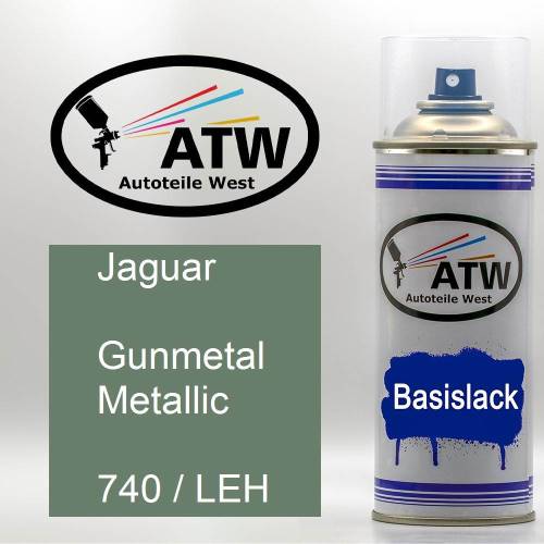 Jaguar, Gunmetal Metallic, 740 / LEH: 400ml Sprühdose, von ATW Autoteile West.